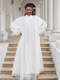 Women Casual Mesh Knitting Dress