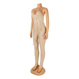 Women Mesh See-Through Sexy Suspender Jumpsuit