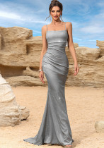 Women Sleeveless Suspender Dress