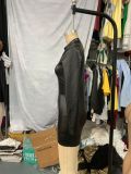 Women’s Casual Solid Color Zip-Up Mini Dress