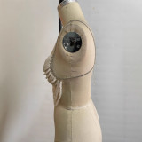 Women’s Fashion Body Chain Beaded Bra Halter Vest