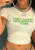 Women’s Trendy Slim-Fit Print Crop T-Shirt