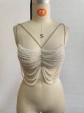 Women’s Fashion Body Chain Beaded Bra Halter Vest