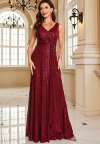 Women Long Sleeve V-neck Formal Party Fishtail Evening dresses Women Long Sleeve V-neck Formal Party Fishtail Evening dresses