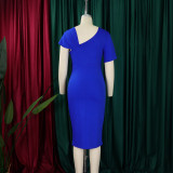 Beaded High Waist OL African Bodycon Dress