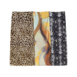 Women spring leopard print Strapless Top and Skirt two-piece set