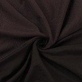 Women summer backless halter neck mesh see-through dress