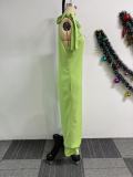 Casual Lace-Up strap Loose-Leg Jumpsuit