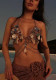Layered Sequin Shell Bra Body Chain Necklace