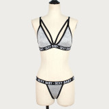 Bikini Set Sexy Letter Print Lingerie
