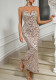 Women Party Sexy Sequin Strap Dress