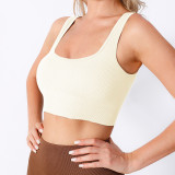 Women Summer Seamless Yoga Crop Tank Top