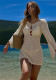 Women Summer Holidaysknitting Hollow Sexy Backless Bikini Cover-up Dress Beach Dress