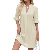 Women Sexy Solid Dress