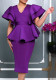Women Elegant Ruffled African Dress