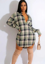 Women Plaid Casual Dress Women Plaid Casual Dress