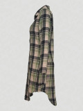 Women Plaid Casual Dress