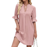 Women Sexy Solid Dress