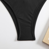 Women solid lace sexy mesh long skirt swimsuit Three-Pieces