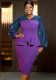 Women Elegant Lantern Sleeve Ruffled Bodycon Party Dress