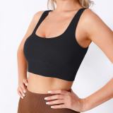 Women Summer Seamless Yoga Crop Tank Top