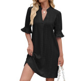 Women Sexy Solid Dress