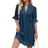 Women Sexy Solid Dress
