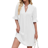 Women Sexy Solid Dress
