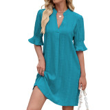 Women Sexy Solid Dress
