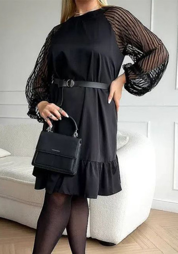 Spring Fashion Black Casual Dress
