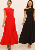Women's Eelegant Sleeveless Solid Color Long Dress