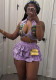 Spring Fashion Women's Sexy Turndown Collar Ribbed Print Top Cake Shorts Set