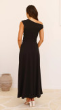 Women's Eelegant Sleeveless Solid Color Long Dress