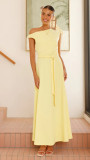 Women's Eelegant Sleeveless Solid Color Long Dress