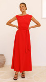 Women's Eelegant Sleeveless Solid Color Long Dress