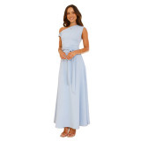 Women's Eelegant Sleeveless Solid Color Long Dress