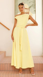 Women's Eelegant Sleeveless Solid Color Long Dress