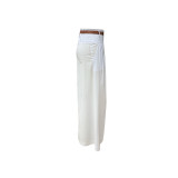Spring and Summer Fashion Women's Casual Wide-Leg Pleated Trousers