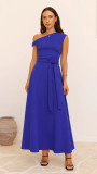 Women's Eelegant Sleeveless Solid Color Long Dress