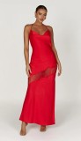 Chic Low Back Mesh Patchwork strap Summer Dress