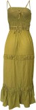 Spring and Summer Fashion Sexy Pleated Low Back Strap Dress