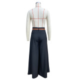 Spring and Summer Fashion Women's Casual Wide-Leg Pleated Trousers