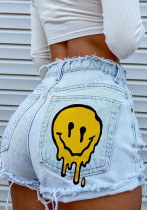 Trendy Denim Shorts Women's Print Fashion Booty Shorts Trendy Denim Shorts Women's Print Fashion Booty Shorts