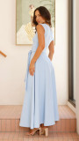 Women's Eelegant Sleeveless Solid Color Long Dress