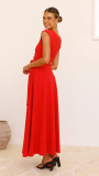Women's Eelegant Sleeveless Solid Color Long Dress