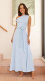 Women's Eelegant Sleeveless Solid Color Long Dress