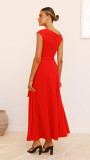 Women's Eelegant Sleeveless Solid Color Long Dress