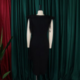 Plus Size Women Sexy Red Maxi African Dress