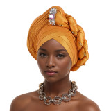 Women braided layered Baotou hat Muslim hat African turban hat