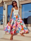 Women Bohemian Print Holidays Skirt